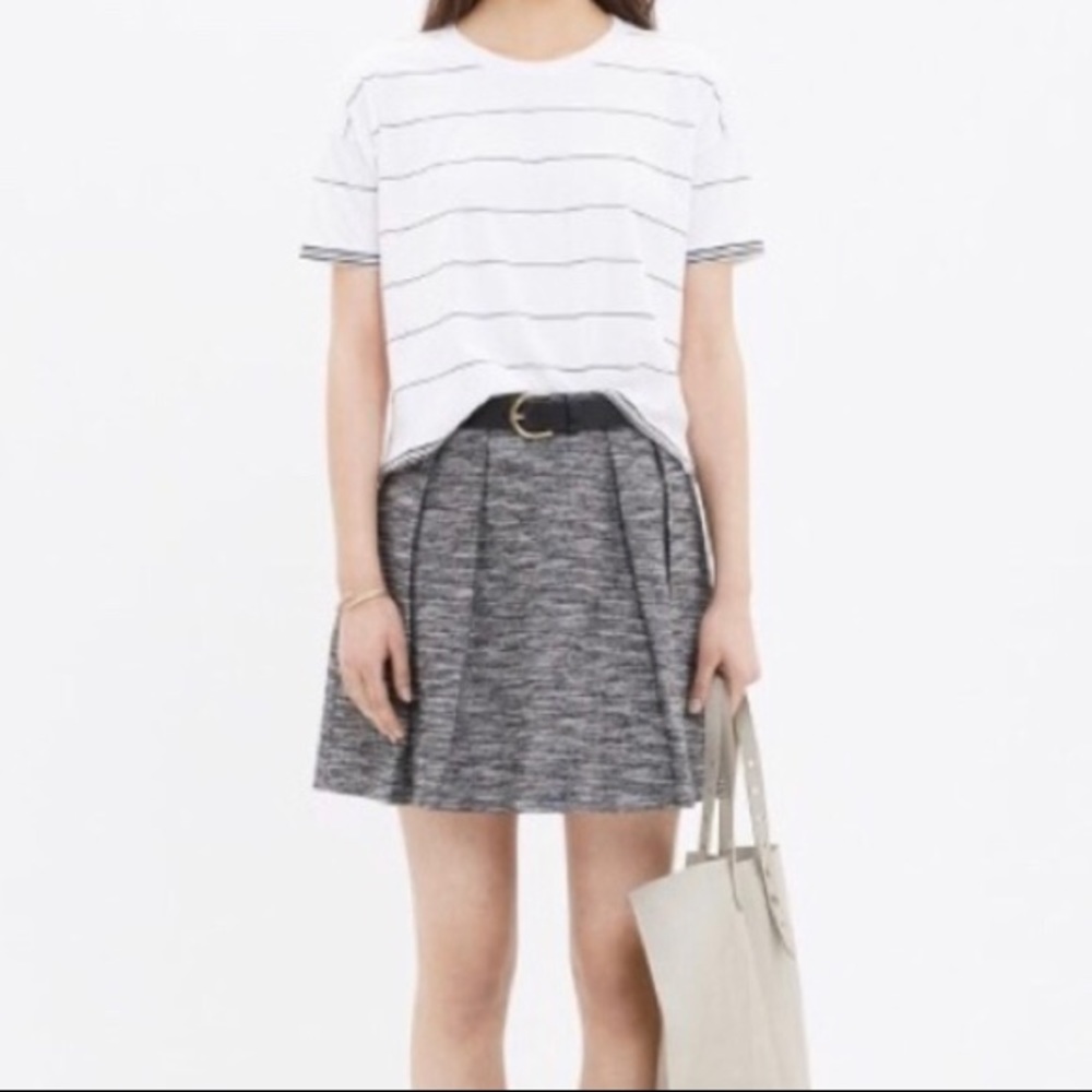 Madewell tweed countdown skirt